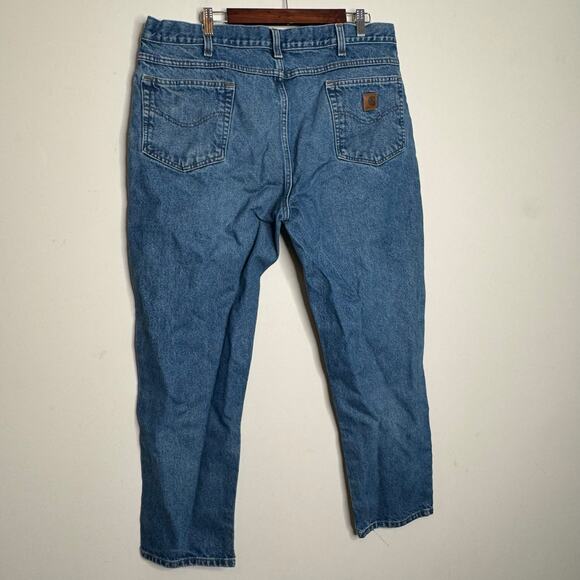 Carhartt Traditional Fit Straight Blue Jeans Men Size 40x30 - Picture 4 of 6